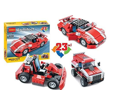 23in1 DIY Architect Super Speedster Bricks Set - 278+Pcs